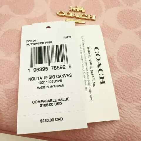 Coach Nolita 19 In Signature Canvas Women's