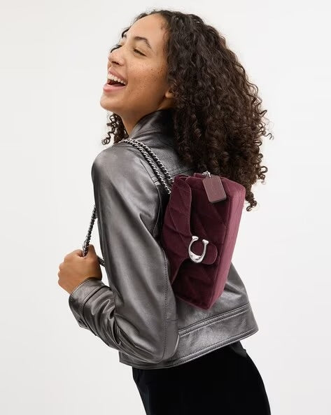 COACH Quilted Velvet Tabby Shoulder bag