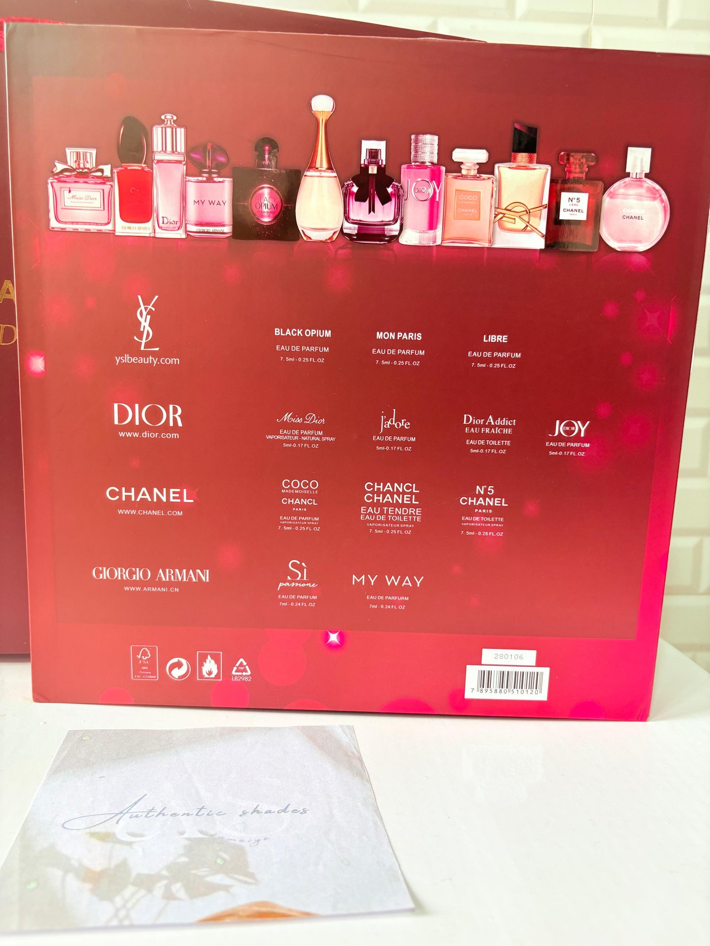Brand mini Perfumes Set (12 pc)