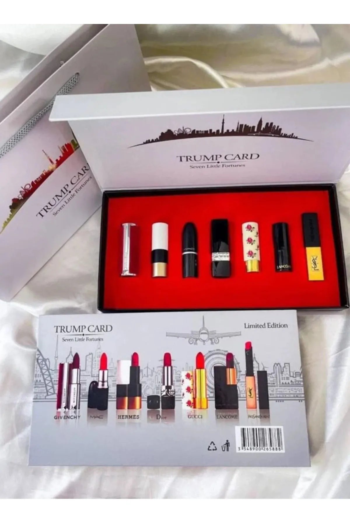 TRUMP CARD SEVEN LITTLE FORTUNES LIP STICKS LIMITED EDITION