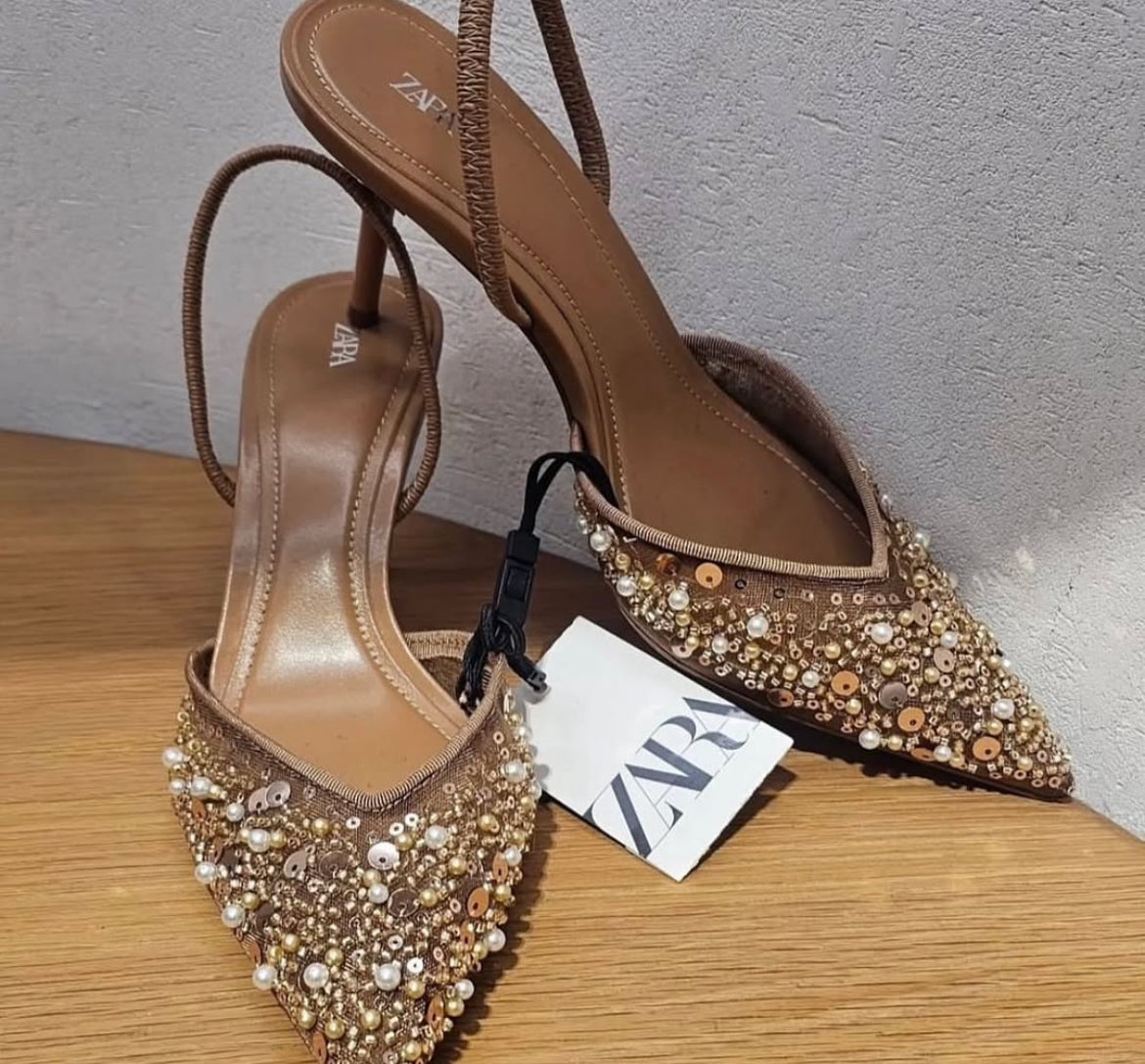Zara Women's Embellished Heels1