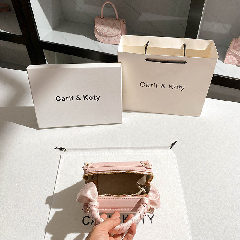 Carit & Koty Pink Embroidery Mini Bag