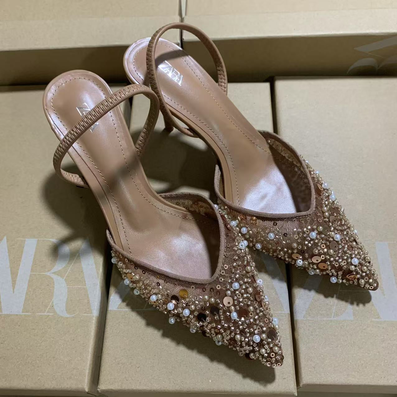 Zara Women's Embellished Heels