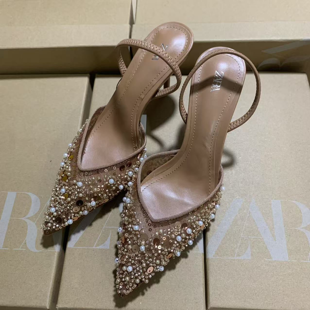 Zara Women's Embellished Heels