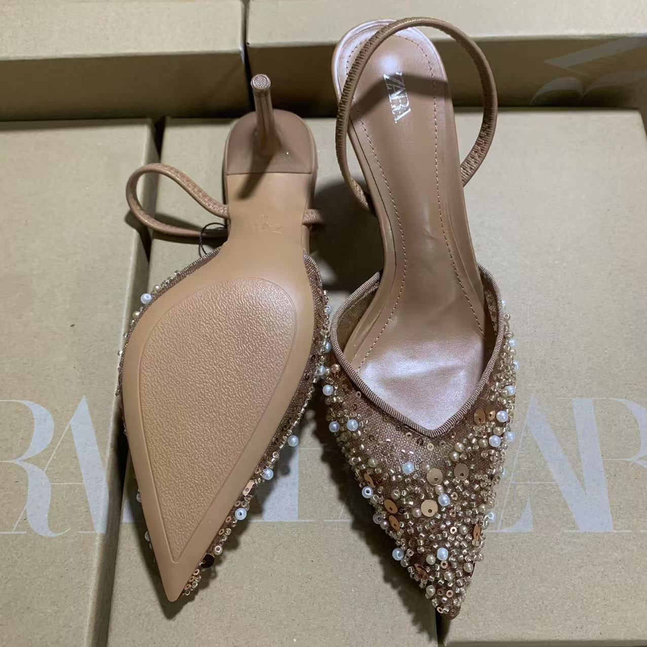 Zara Women's Embellished Heels