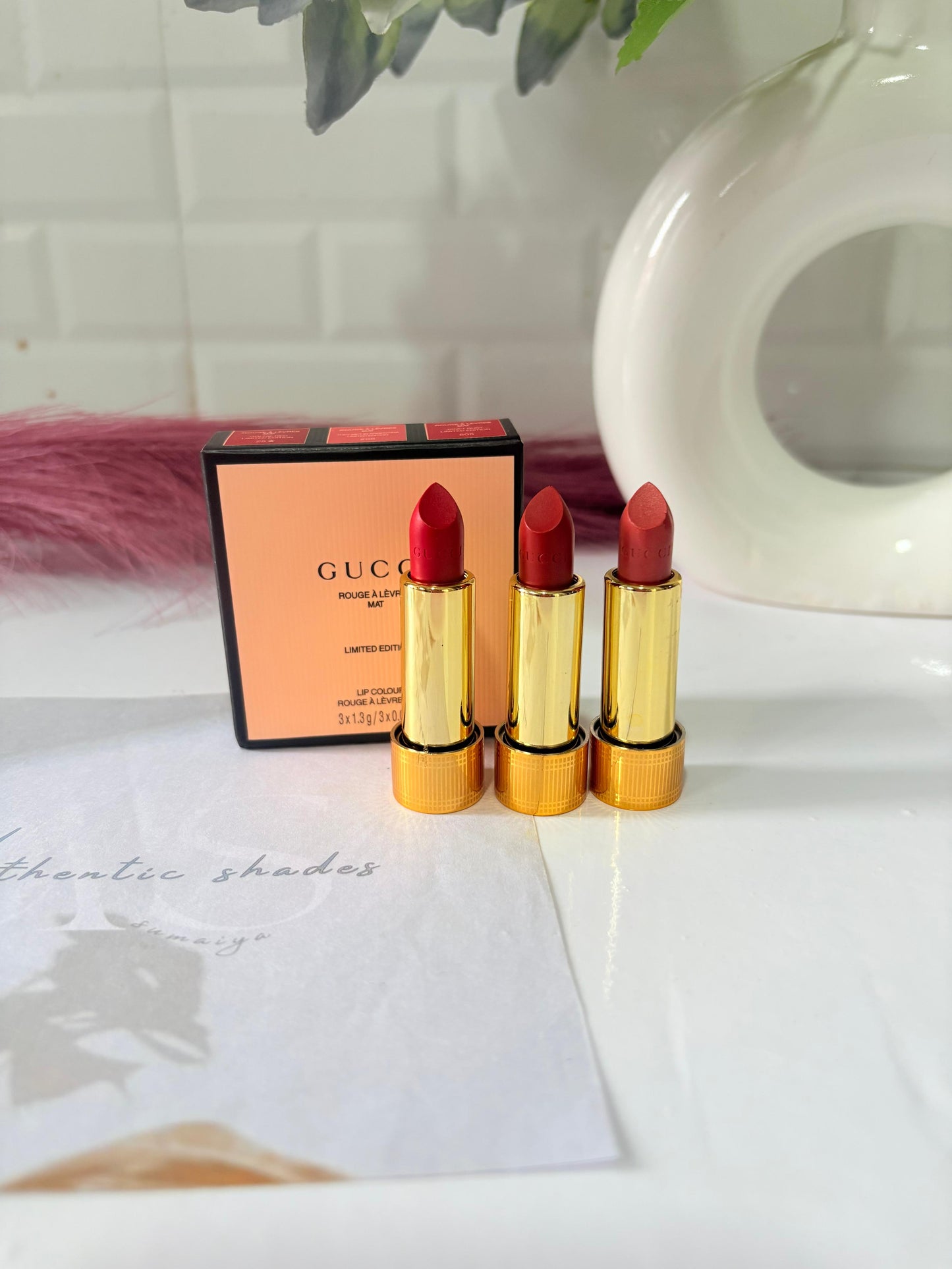 Gucci lipstick set