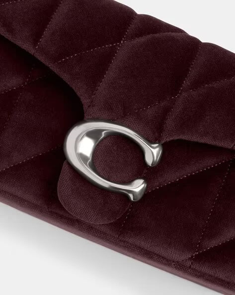 COACH Quilted Velvet Tabby Shoulder bag