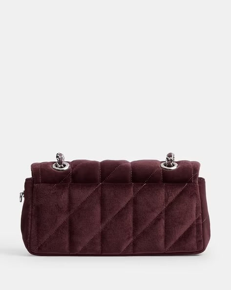 COACH Quilted Velvet Tabby Shoulder bag