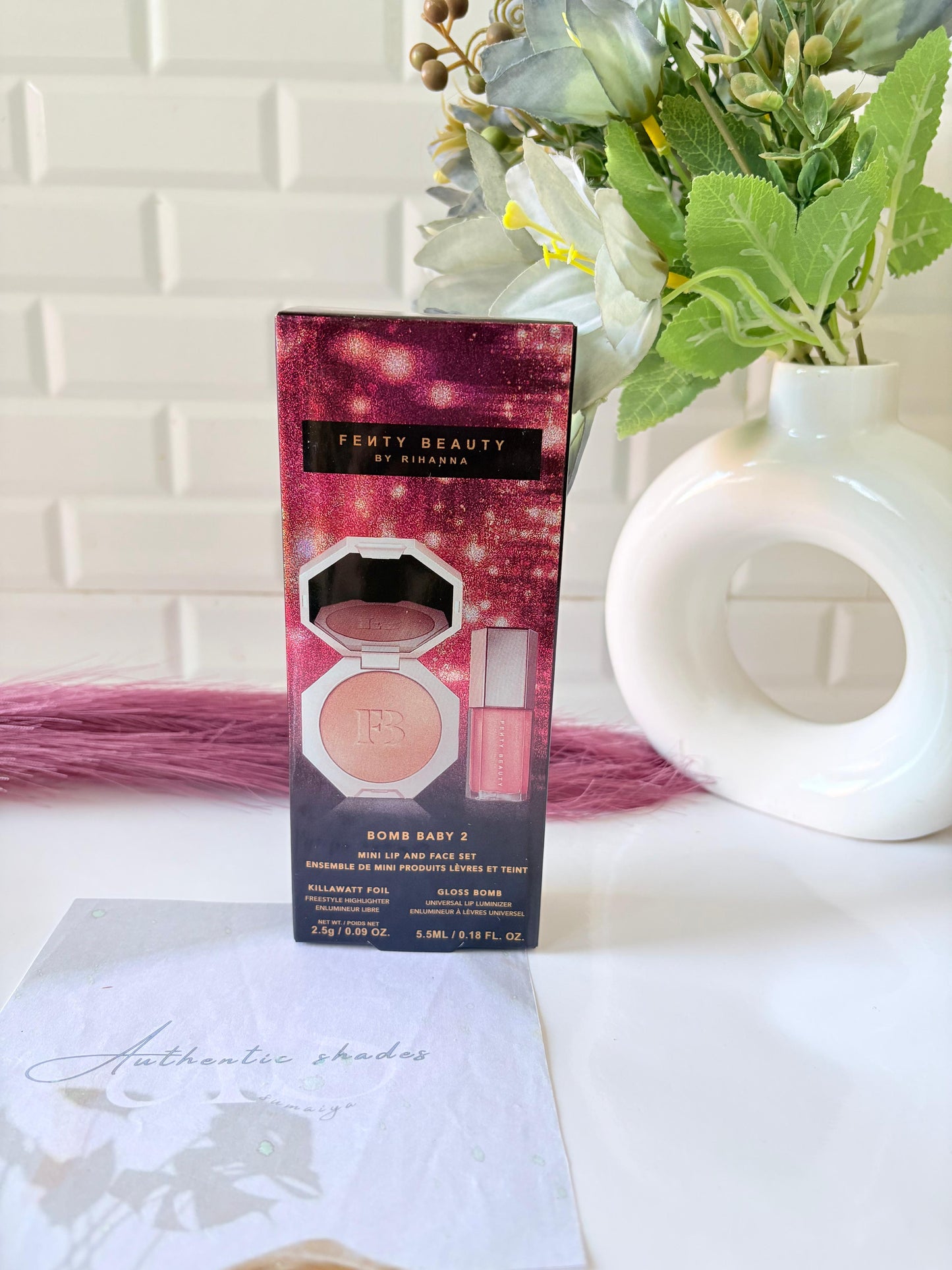 Fenty Beauty by Rihanna Diamond Bomb Lip Gloss Highlighter Set