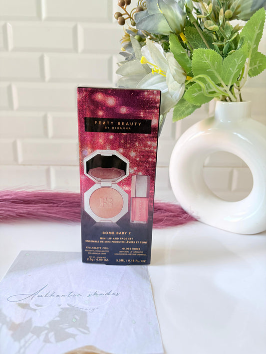 Fenty Beauty by Rihanna Diamond Bomb Lip Gloss Highlighter Set