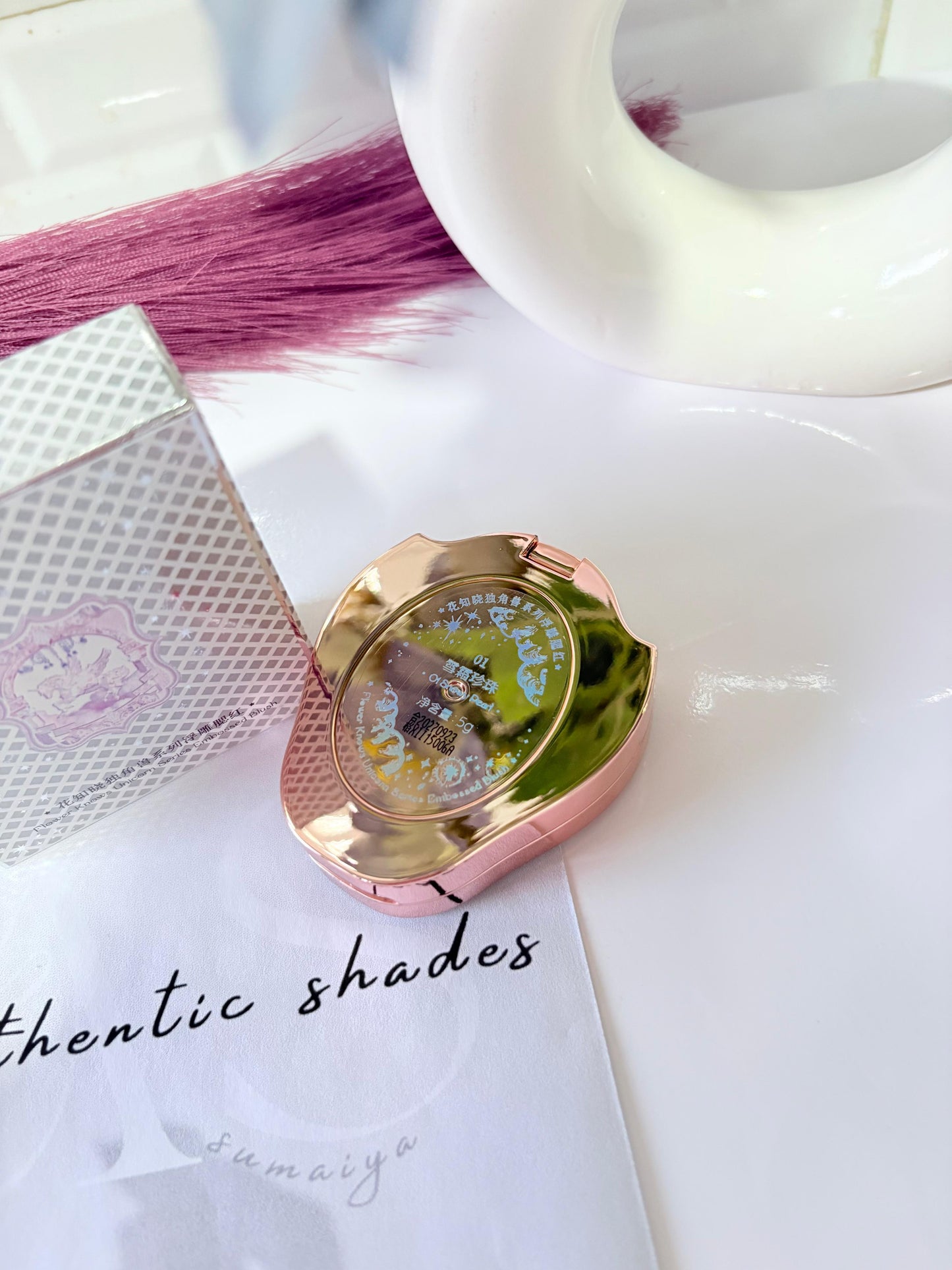 Flower Knows Blush 5g (01 Snowy Pearl)