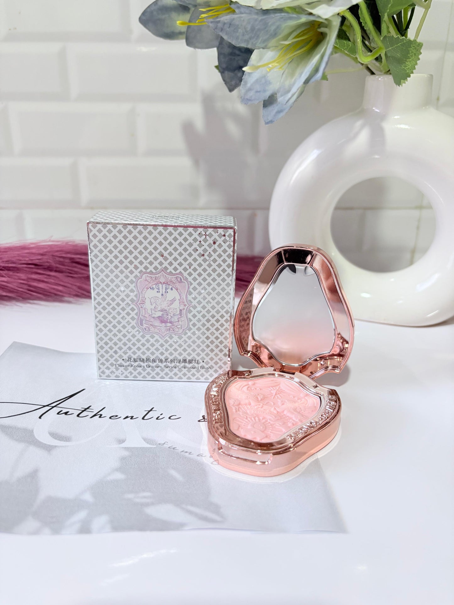 Flower Knows Blush 5g (01 Snowy Pearl)