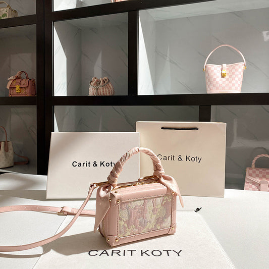 Carit & Koty Pink Embroidery Mini Bag